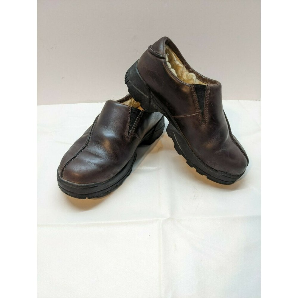 UGG Brown Leather Mules